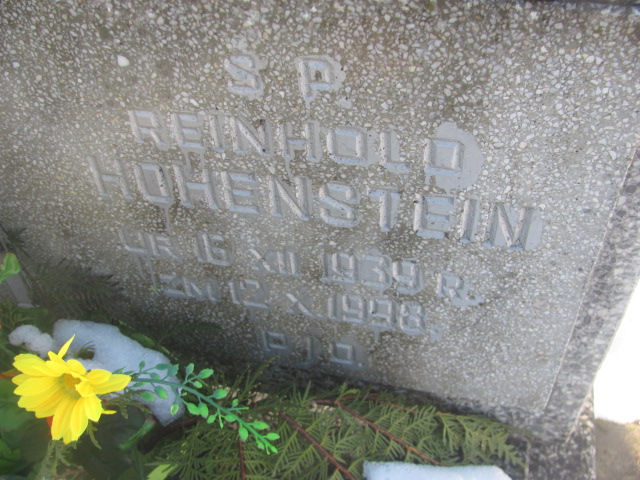 Reinhold Hohenstein 1939 Dłużec gm. Piecki - Grobonet - Wyszukiwarka osób pochowanych