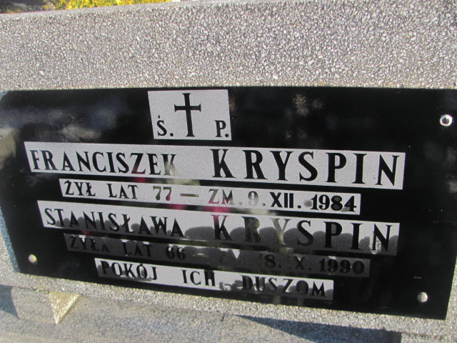 Szymon Kryspin 1948 Dłużec gm. Piecki - Grobonet - Wyszukiwarka osób pochowanych